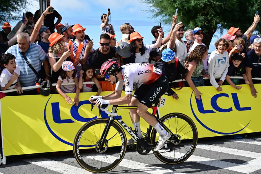  Lafay vlak voor de finish