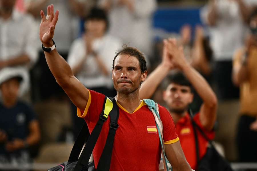 Nadal competed alongside Carlos Alcaraz at the Paris Olympics