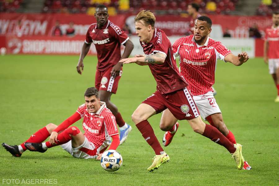 Dinamo s-a impus cu 3-1 în fața rivalei Rapid, în cadrul etapei cu numărul 6 din play-off-ul Superligii