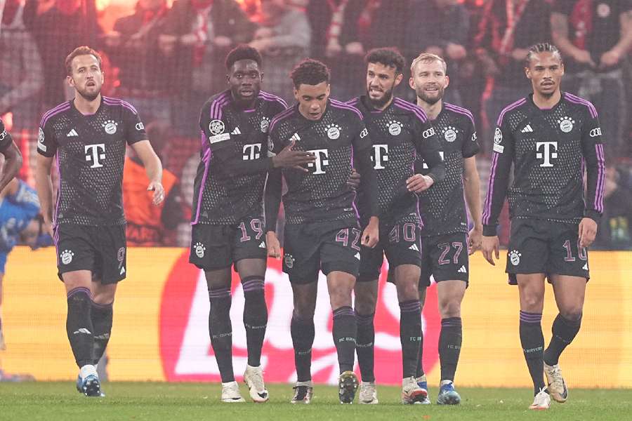 Bayern Munich celebrate scoring