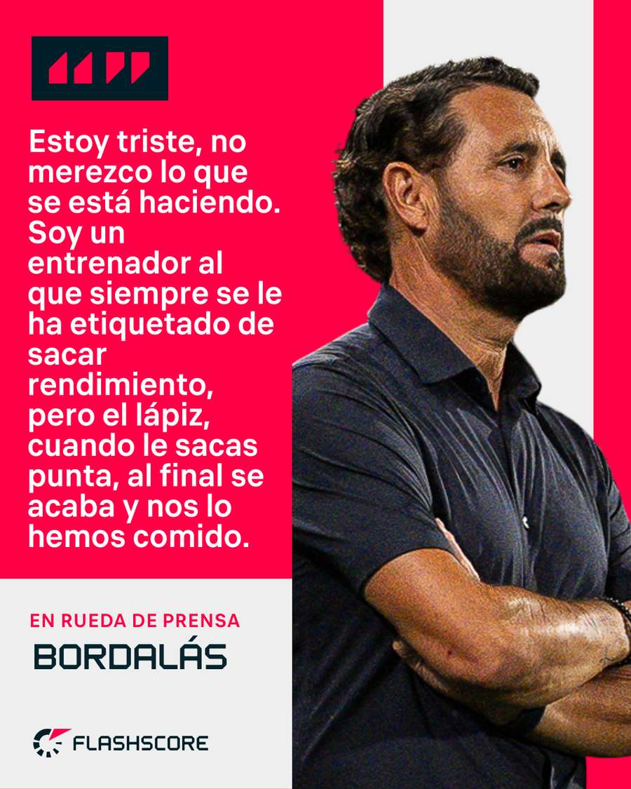 Las palabras de Bordalás en rueda de prensa Las palabras de Bordalás en rueda de prensa