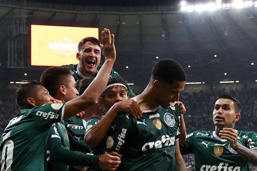 Murilo foi o autor do gol da vitória do Palmeiras sobre o Atlético Mineiro por 1 a 0, no Mineirão