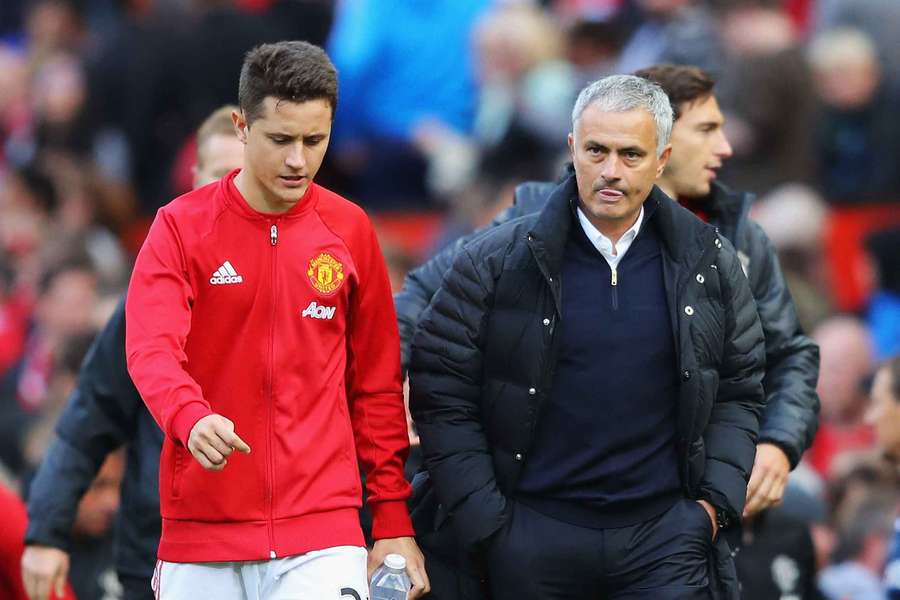 Ander Herrera y José Mourinho en 2016 Ander Herrera y José Mourinho en 2016