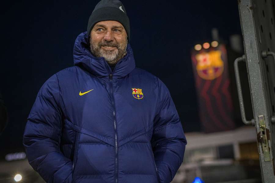 Hansi Flick ao comando do Barcelona Hansi Flick ao comando do Barcelona