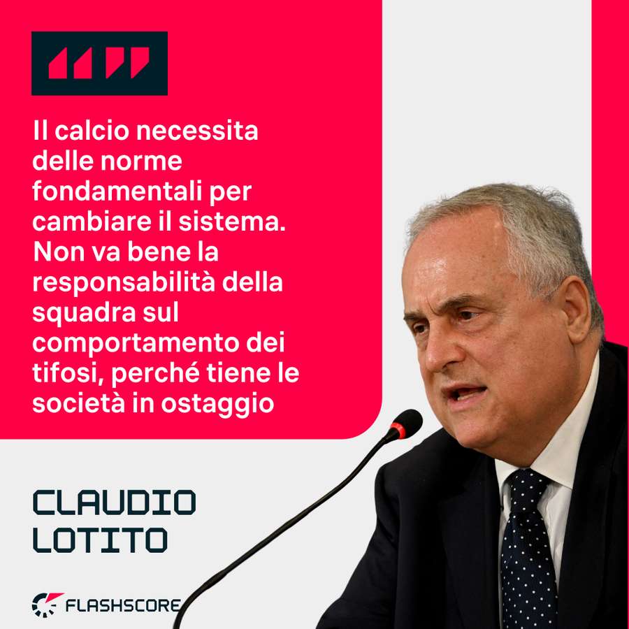 Le parole di Lotito