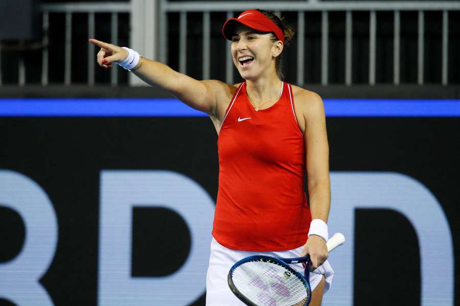 Belinda Bencic helped Switzerland to victory over Slovakia