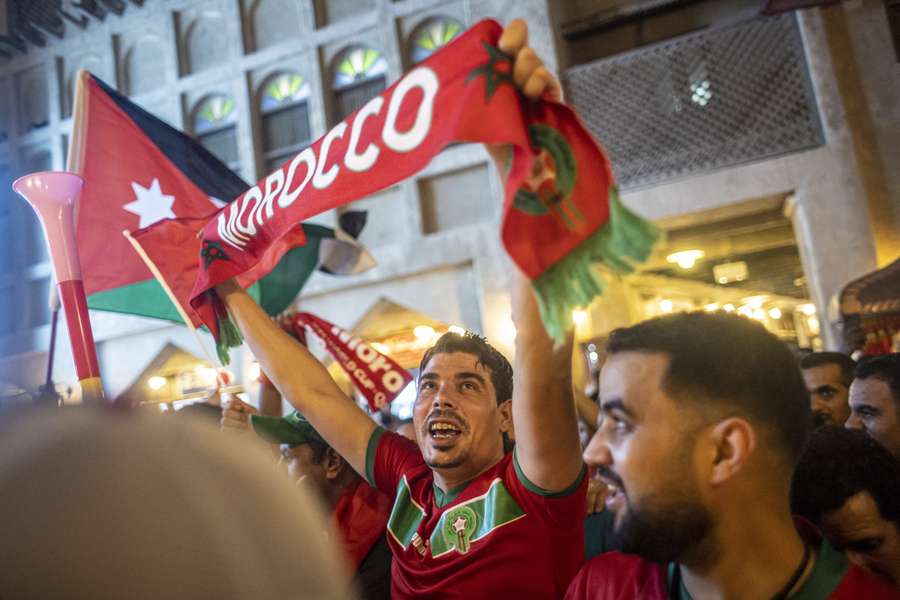 Het voetbal leefde enorm in Marokko tijdens het WK