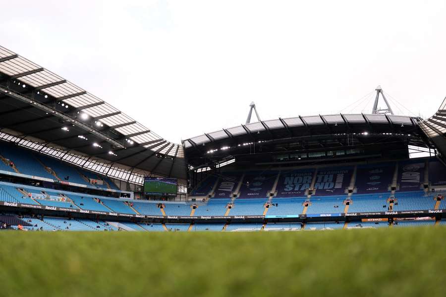General view inside the Etihad Stadium
