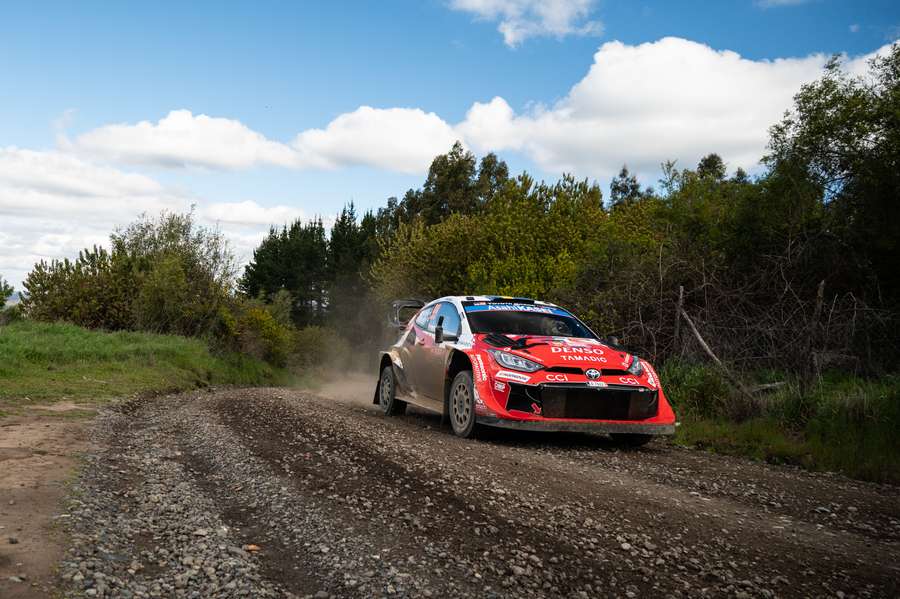 Oliver Solberg na Rally Chile. Oliver Solberg na Rally Chile.