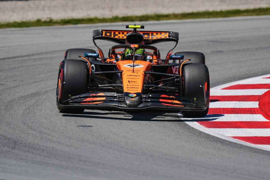 Lando Norris setzte beim ersten freien Training vom Formel 1 Spanien GP 2025 die Bestzeit