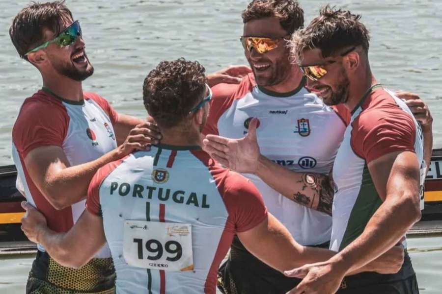 Gustavo Gonçalves, João Ribeiro, Messias Baptista e Pedro Casinha sagraram-se campeões europeus em K4 500 metros