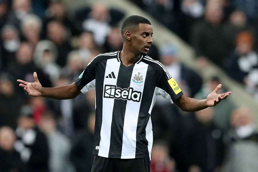 Isak missed Newcastle's last game against Liverpool