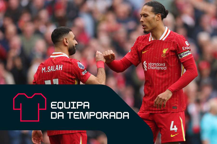 Mohamed Salah e Virgil van Dijk destacaram-se pelo Liverpool