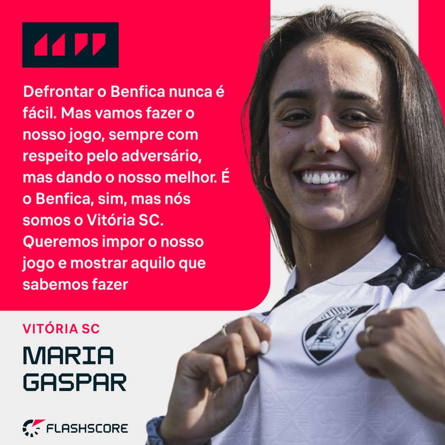 Maria Gaspar não esconde ambição