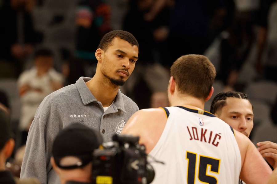 Wembanyama après le match contre Denver.