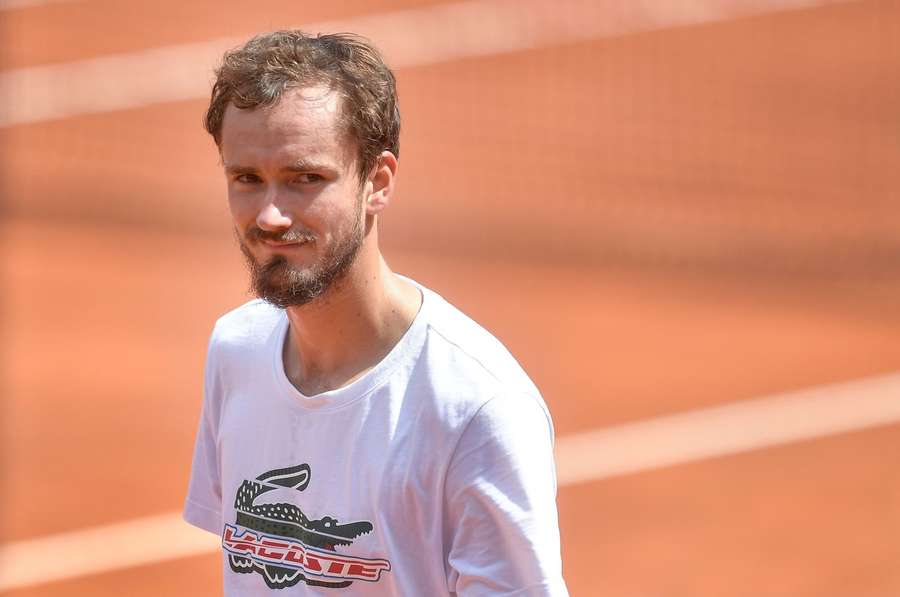 Daniil Medvedev prepara a participação no torneio de Roma