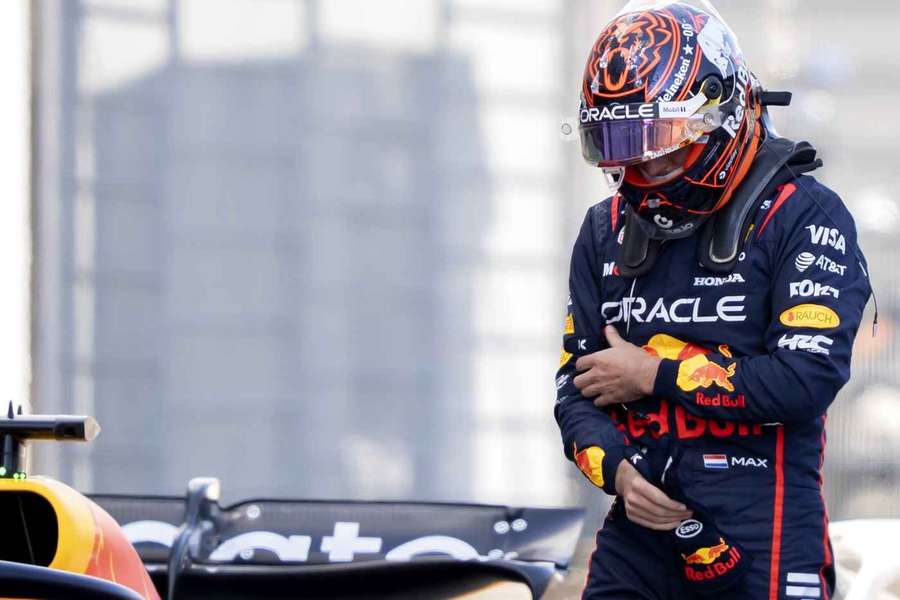 Max Verstappen enttäuscht nach dem Qualifying.