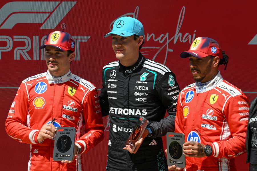 Russell superou as Ferraris em Xangai