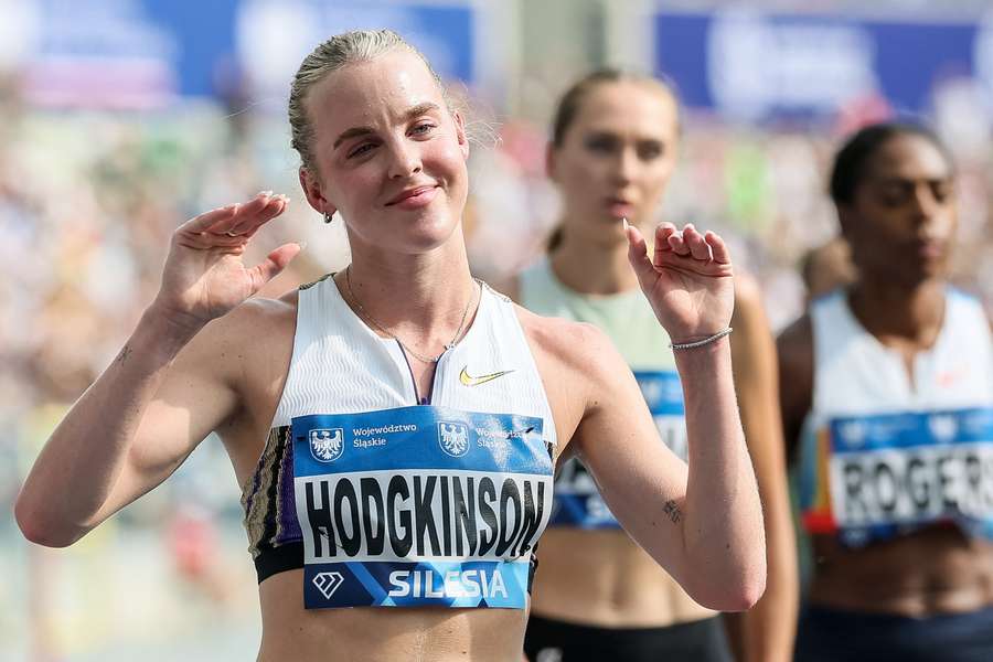 Hodgkinson pictured during the Diamond League meeting in Poland 2025 Hodgkinson pictured during the Diamond League meeting in Poland 2025