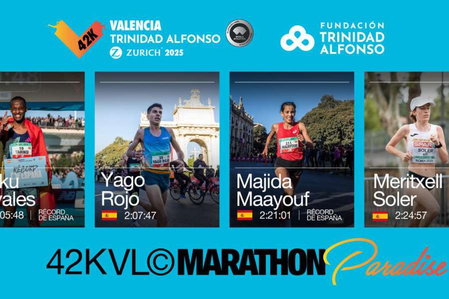 Élite española del Maratón Valencia