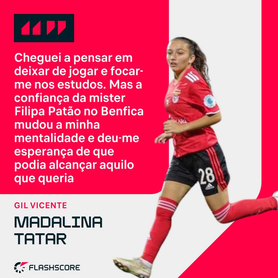 Madalina passou pelo Benfica Madalina passou pelo Benfica