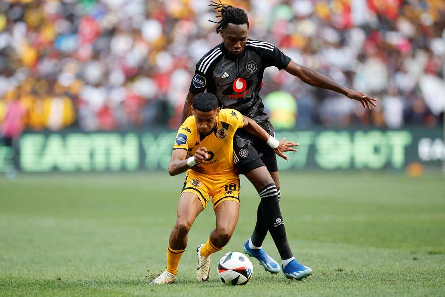 Olisa Ndah (back) has left Orlando Pirates after five years