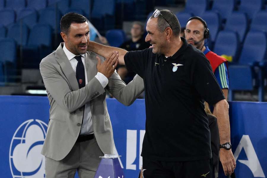 I due tecnici: Raffaele Palladino e Maurizio Sarri