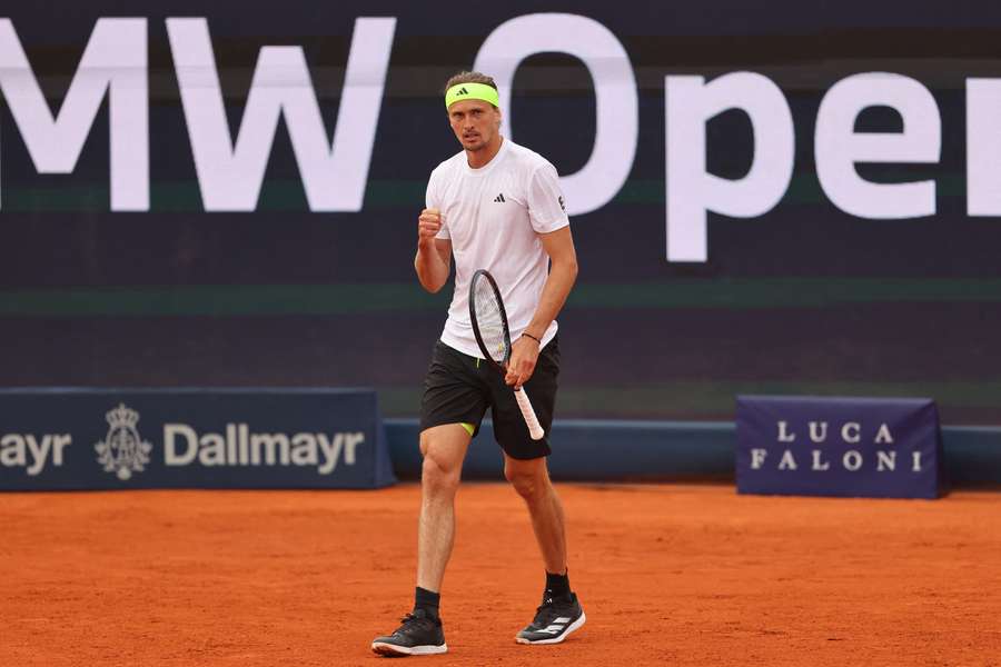 Alexander Zverev comemora