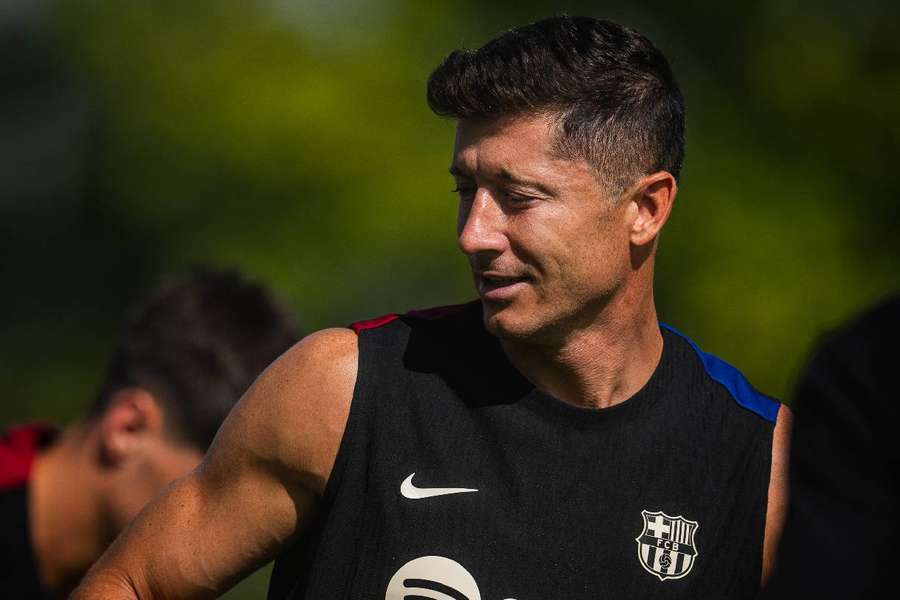 Lewandowski, delantero del Barça