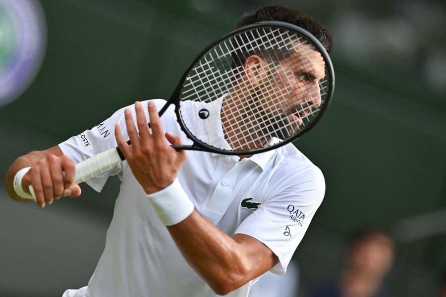 Novak Djokovic im Einsatz.