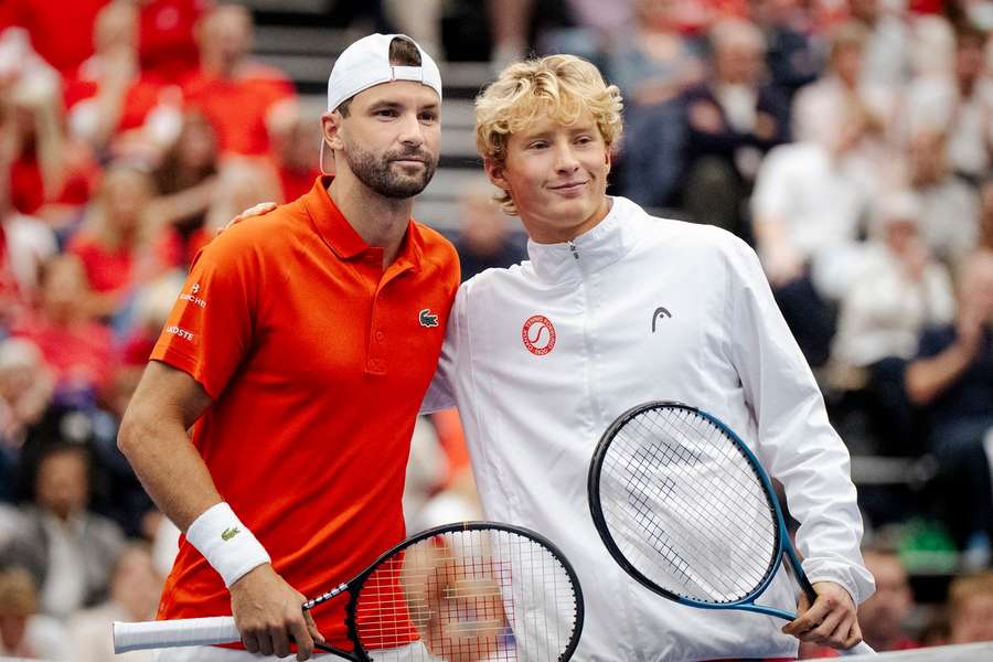 Grigor Dimitrov proved too strong for Elmer Moller