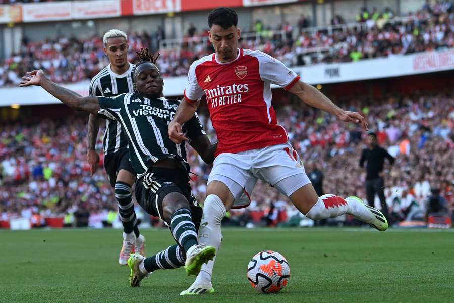 Gabriel Martinelli fez ótima partida no Emirates