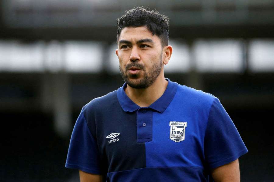 Ipswich Town's Luongo takes a walk around the pitch ahead of a game