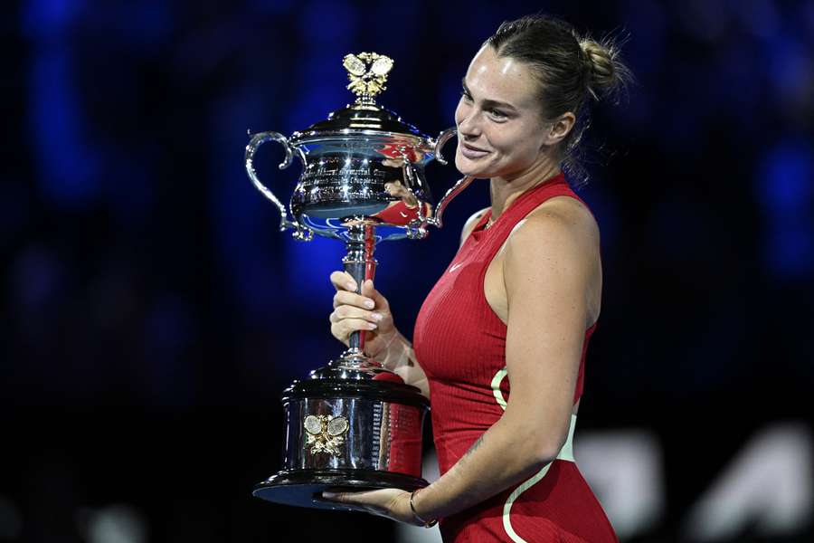 Aryna Sabalenka and the Australian Open trophy