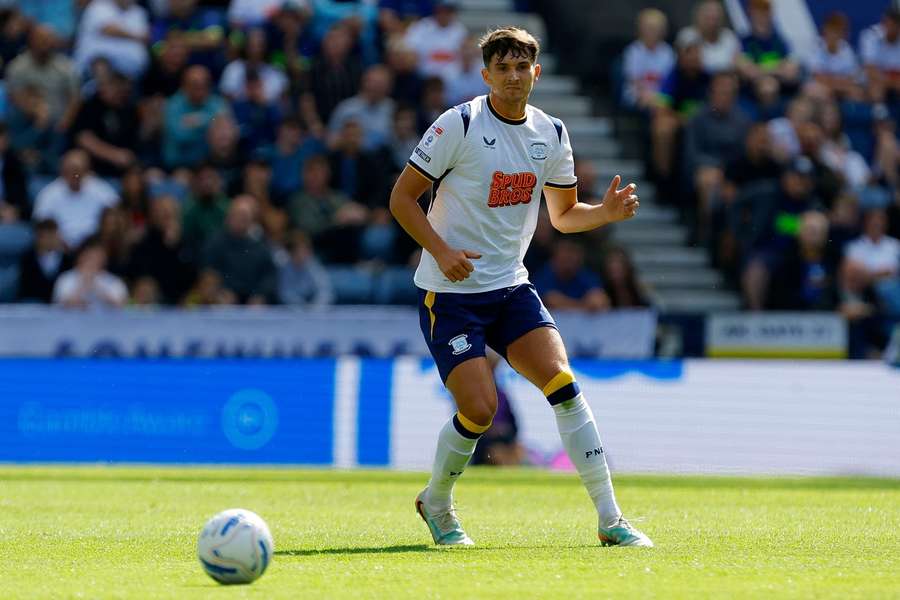 Jordan Storey, defesa do Preston North End Jordan Storey, defesa do Preston North End