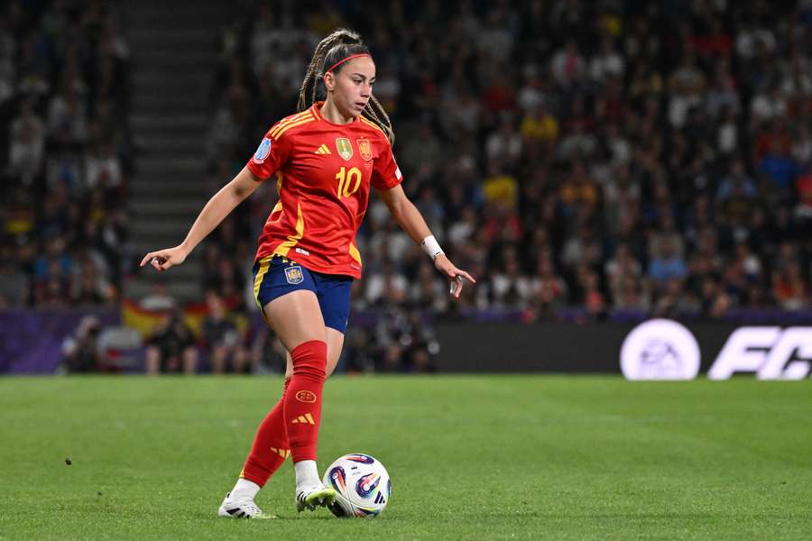 Athenea Del Castillo, durante el partido Italia-España de la Eurocopa del 11 de julio de 2025