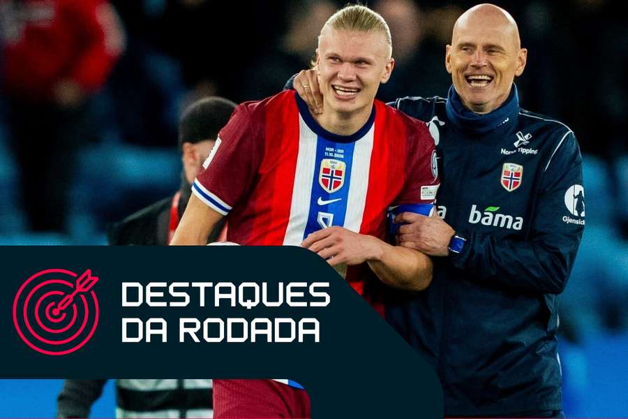 Haaland marcou um hat-trick pela Noruega contra Israel