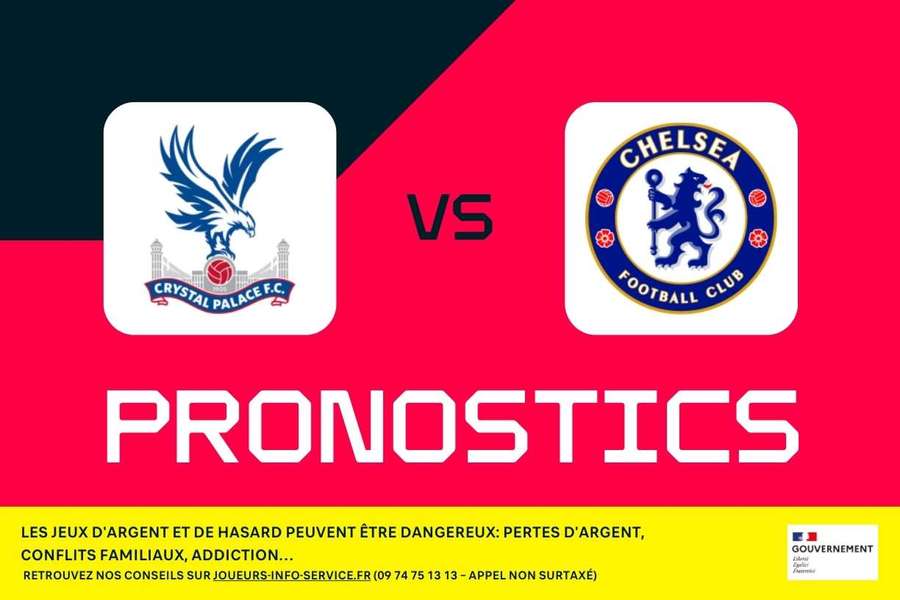 Crystal Palace - Chelsea : Pronostics, meilleurs paris et cotes (Premier League)