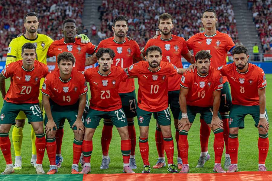 O onze de Portugal contra a Hungria