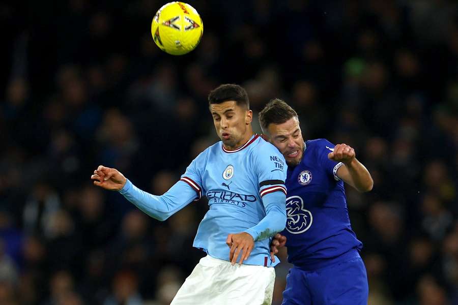 Joao Cancelo in action for Manchester City