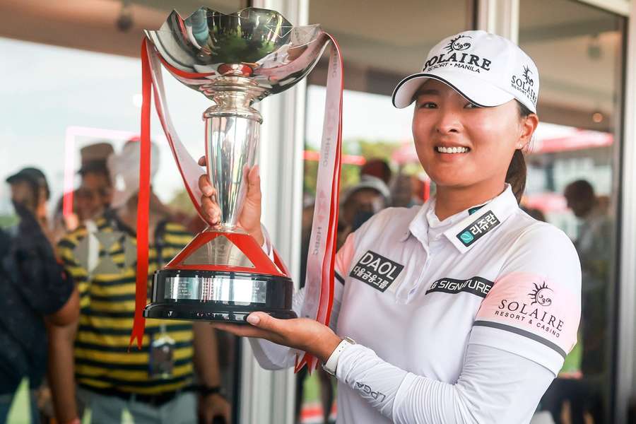 Ko with her trophy