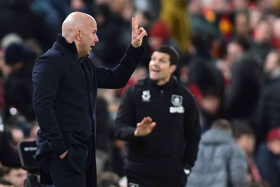 Liverpool manager Arne Slot during the 1-1 draw with Burnley 