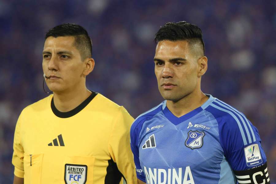 Radamel Falcao, con Millonarios