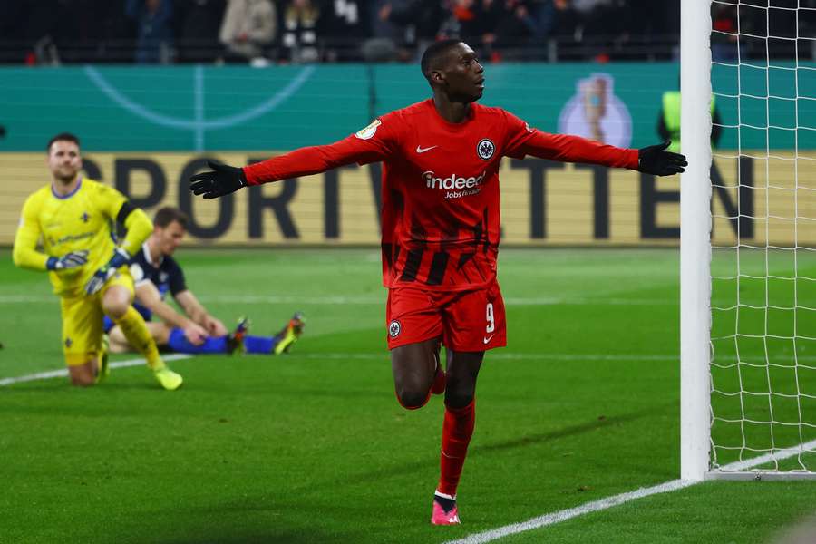 Randal Kolo Muani was on fine form for Eintracht Frankfurt against Darmstadt
