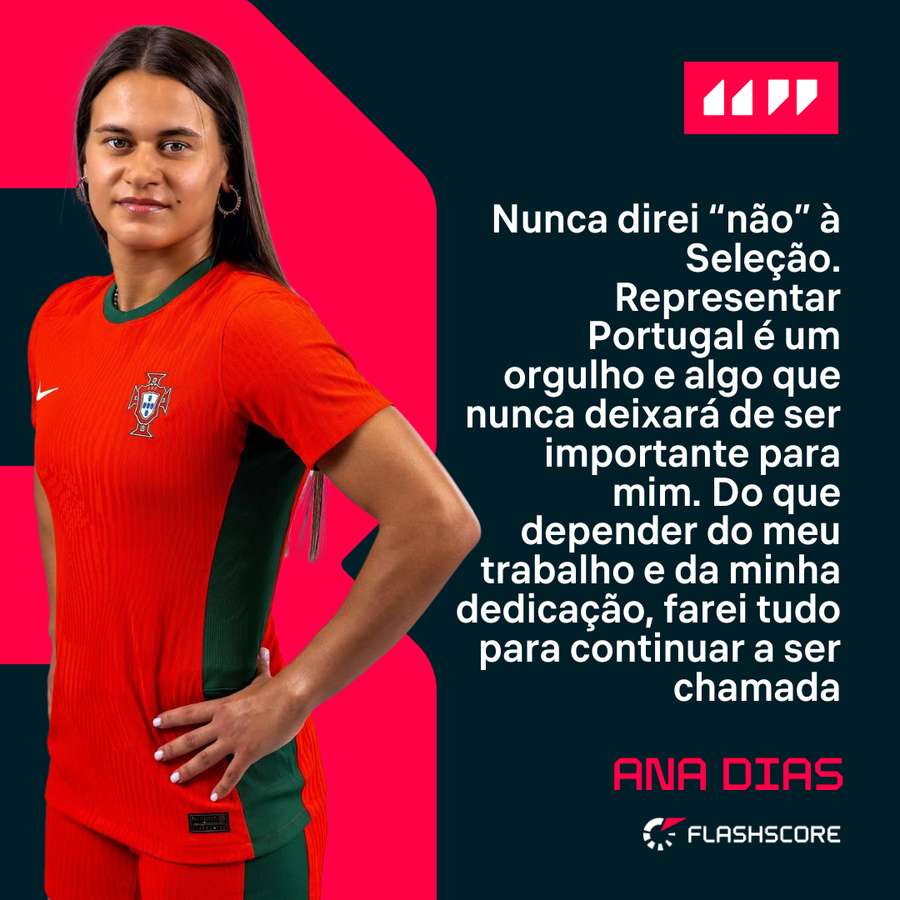 Ana Dias trabalha para ser presença assídua na Seleção