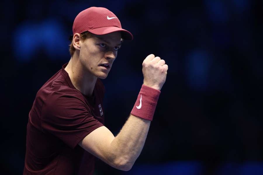 Jannik Sinner during the match Jannik Sinner during the match