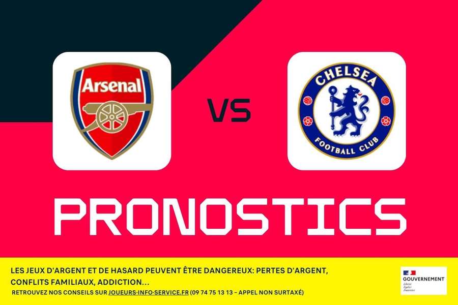 Arsenal - Chelsea : pronostics, meilleurs paris et cotes (Premier League)