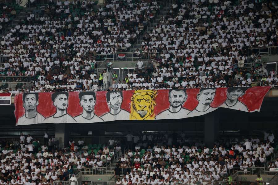 Iraq fans inside the Basra International Stadium