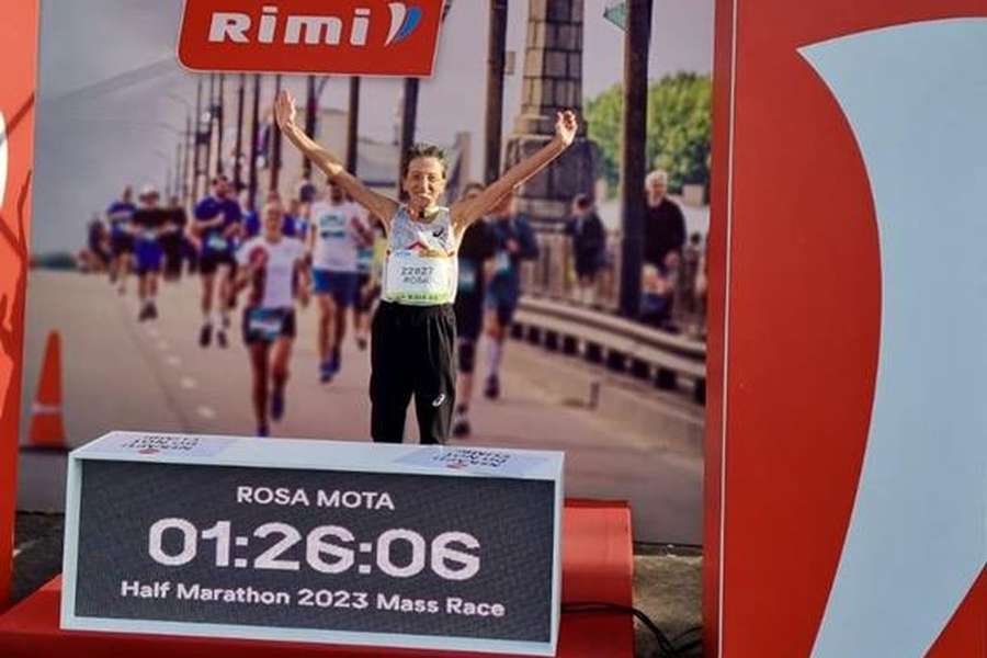 Rosa Mota cumpriu meia-maratona em 1:26.06 horas