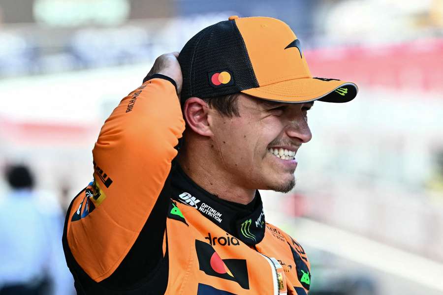 Lando Norris ist sichtlich glücklich Lando Norris ist sichtlich glücklich
